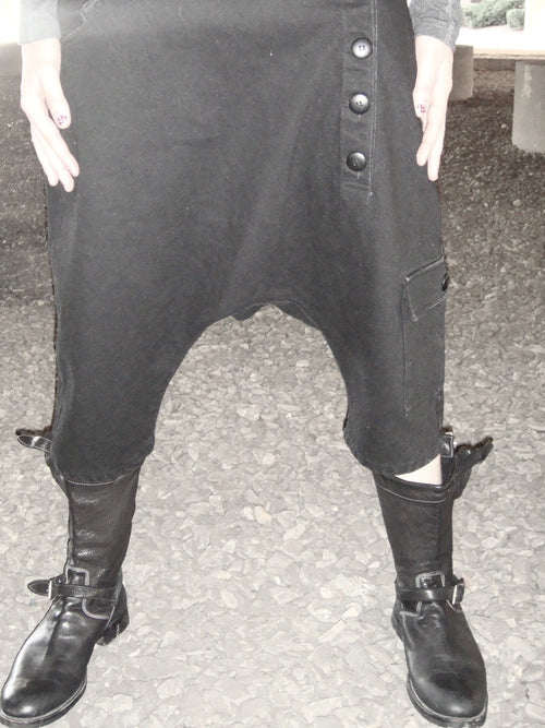 Asym Drop Crotch Shorts