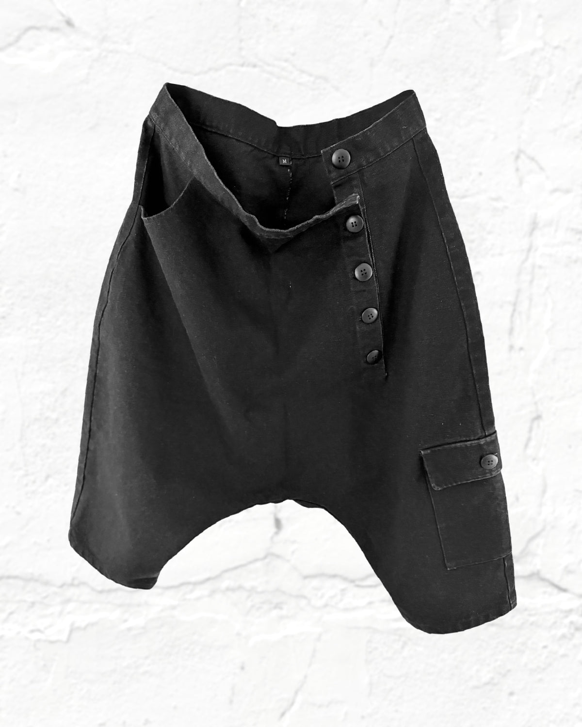 Asym Drop Crotch Shorts