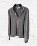 Double Button V-Neck (Grey)
