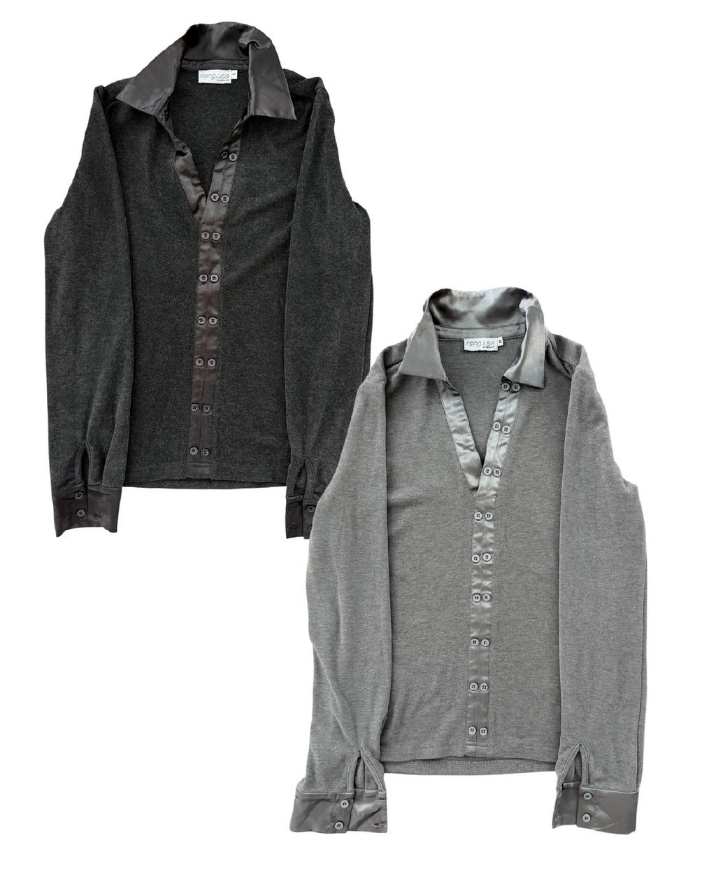 Double Button V-Neck (2-Pack) BUNDLE DEAL